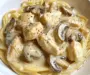 Creamy Garlic Chicken & Mushroom Pasta