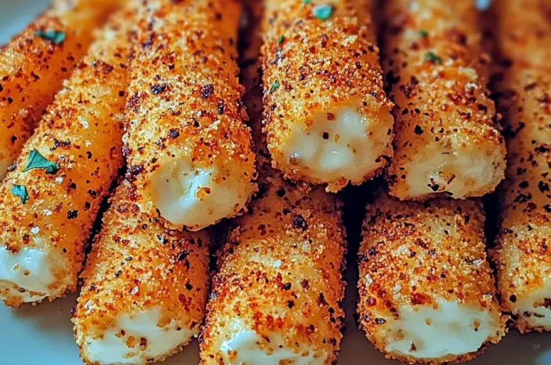 Crispy Air Fryer Mozzarella Sticks