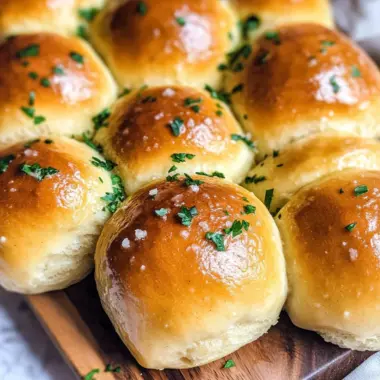 Easy Garlic Butter Dinner Rolls