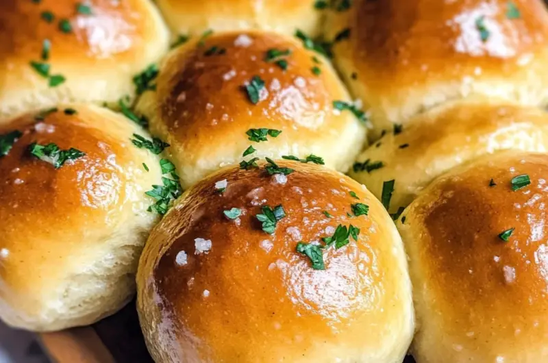 Easy Garlic Butter Dinner Rolls