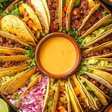 Easy Taco Recipe Dinner Board