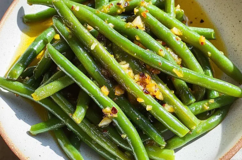 Garlicky Green Beans