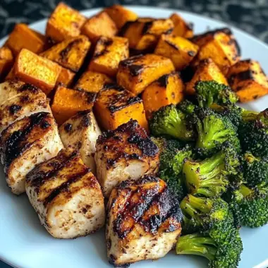 Grilled Chicken & Roasted Sweet Potato Power Plate