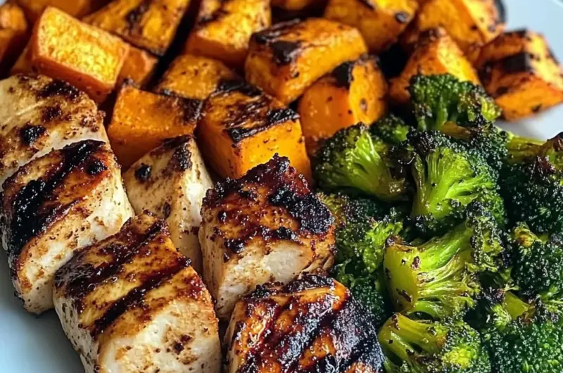 Grilled Chicken & Roasted Sweet Potato Power Plate