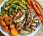 Grilled Chicken with Sautéed Mixed Veggies & Roasted Roots