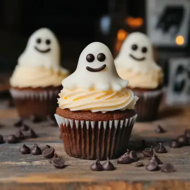 Halloween Cupcakes: Ghost Cupcakes