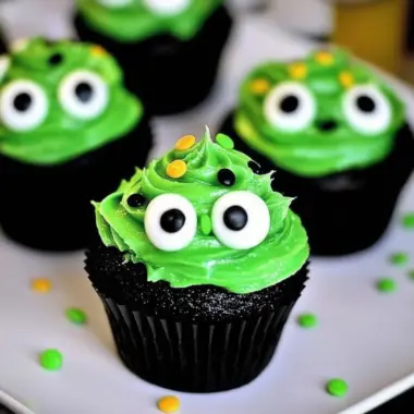 Halloween Slime Cupcakes
