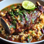 Lemongrass-Ginger Lamb Shank with Coconut Rice