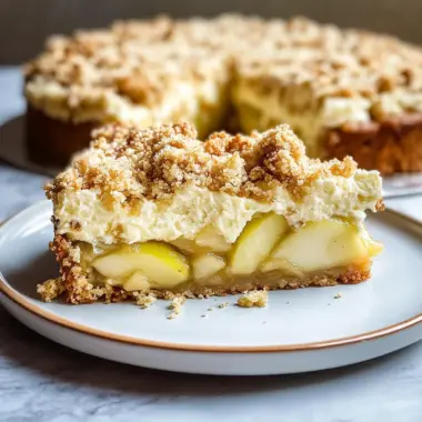Mascarpone Apple Crumble Torta