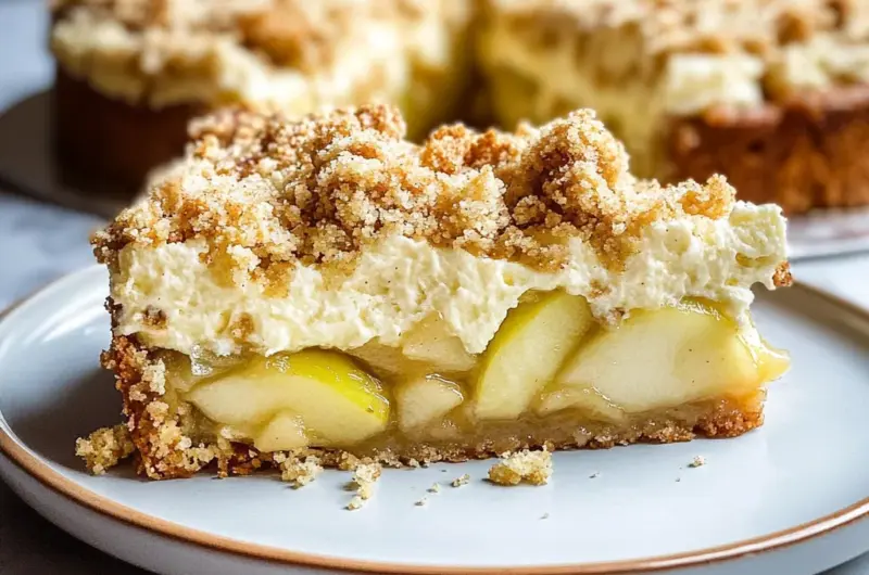 Mascarpone Apple Crumble Torta
