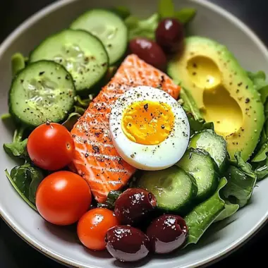 Omega Power Plate with Salmon & Avocado