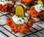 Pickle-Brined Chicken Bites w/ a Creamy Blue Cheese Sauce