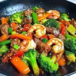 STEAK AND SHRIMP STIR FRY