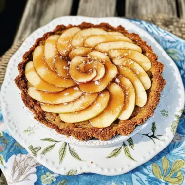 Salted Caramel Apple Rosette Cake Recipe