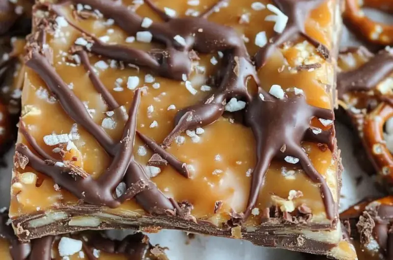 Salted Caramel Pretzel Bark