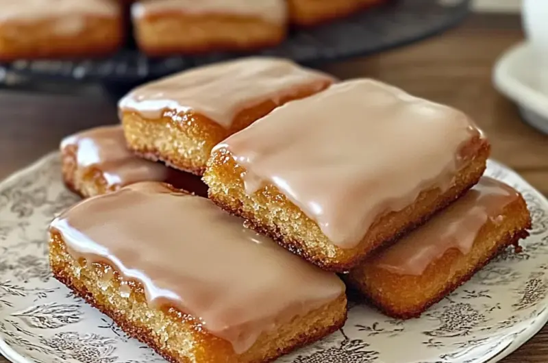 Soft Baked Maple Donut Bars