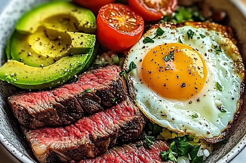 Steak and Eggs Breakfast Bowl