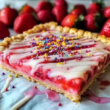 Strawberry Pop Tart Slab Pie Recipe