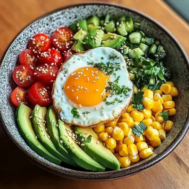 Sunshine Veggie & Egg Bowl