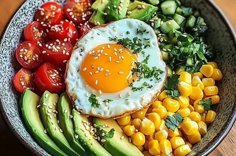 Sunshine Veggie & Egg Bowl