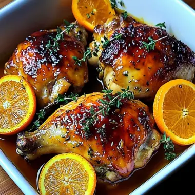 Sweet and Savory Roasted Orange Chicken