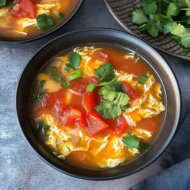 Tomato Egg Drop Soup