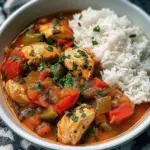Tomato & Herb Chicken Stew with Fluffy Rice