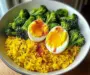 Turmeric Rice Bowl with Broccoli & Soft-Boiled Egg