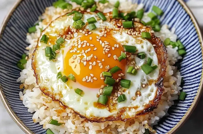 10-min. Easy Korean Egg Rice (Gyeran Bap)