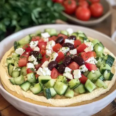 7 Layer Greek Hummus Dip
