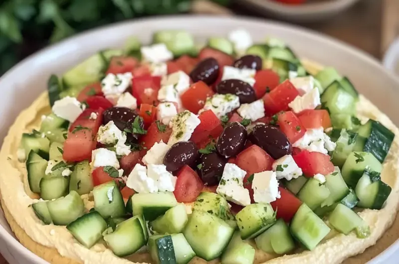 7 Layer Greek Hummus Dip