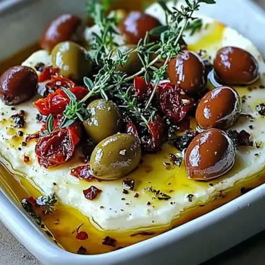 Baked Feta with Olives & Sun-Dried Tomatoes: An Incredible 5-Star Recipe