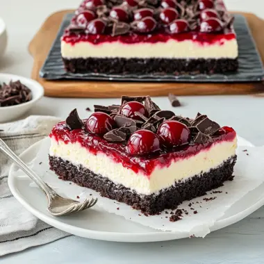 Black Forest Cheesecake Bars