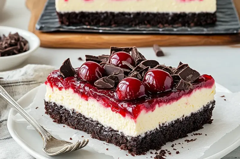 Black Forest Cheesecake Bars