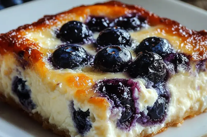 Blueberry Cottage Cheese Breakfast Bake