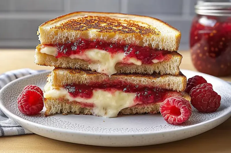 Brie & Raspberry Jam Grilled Cheese Sandwich