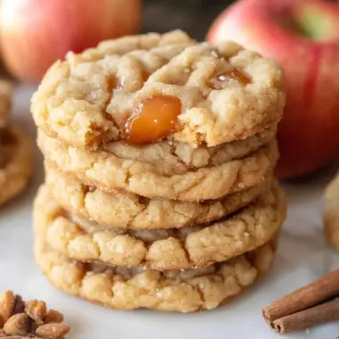 Caramel Apple Cider Cookies