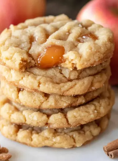 Caramel Apple Cider Cookies