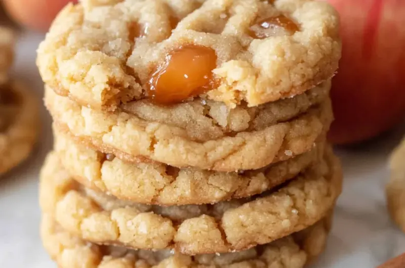 Caramel Apple Cider Cookies