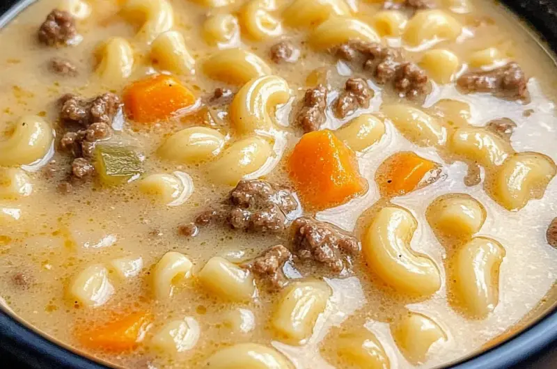 Cheeseburger Macaroni Soup: Creamy Comfort in Every Bowl
