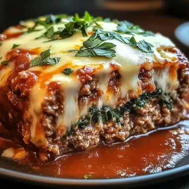 Cheesy Stuffed Italian Meatloaf – A Comfort Food Classic with a Gourmet Twist