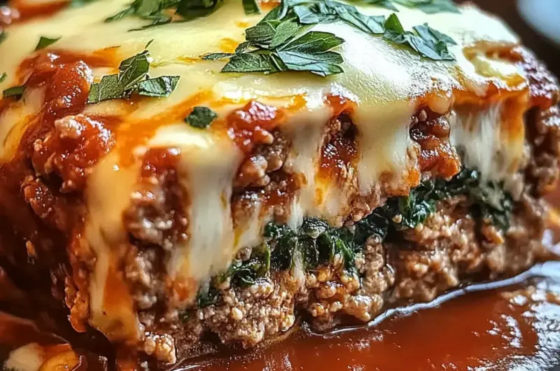 Cheesy Stuffed Italian Meatloaf – A Comfort Food Classic with a Gourmet Twist