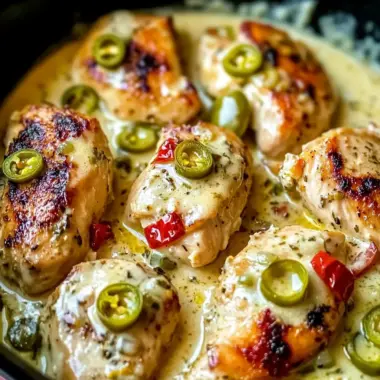 Creamy Pepperoncini Chicken Skillet Recipe - Quick & Easy