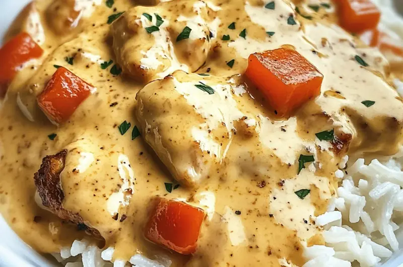 Creamy Smothered Chicken and Rice
