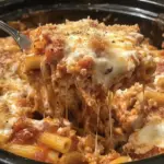 Crock Pot Baked Ziti