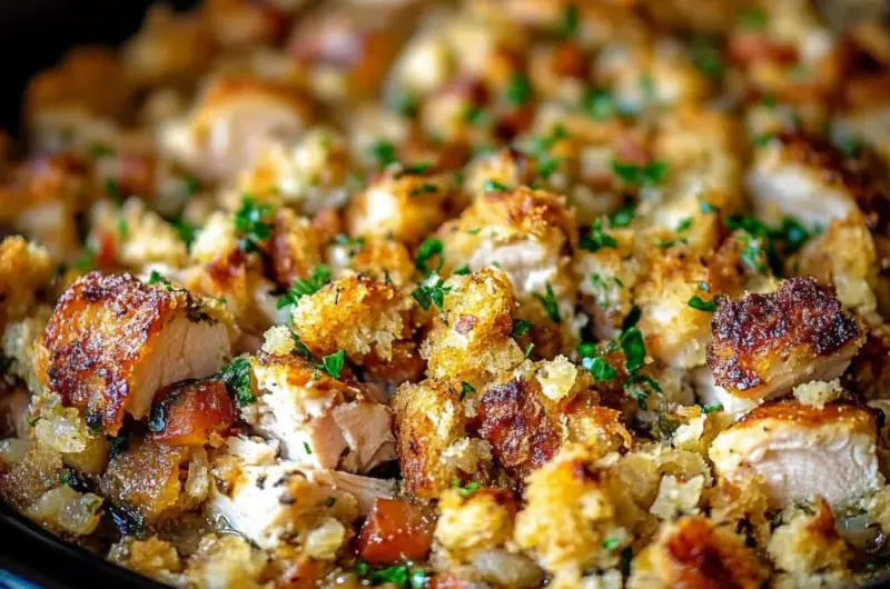Crock Pot Chicken and Stuffing Dinner