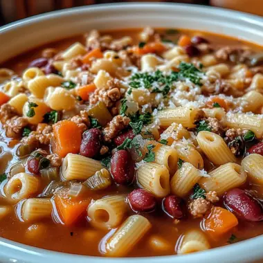 Easy Olive Garden Pasta Fagioli Soup Recipe