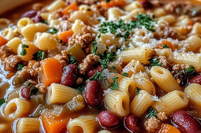 Easy Olive Garden Pasta Fagioli Soup Recipe