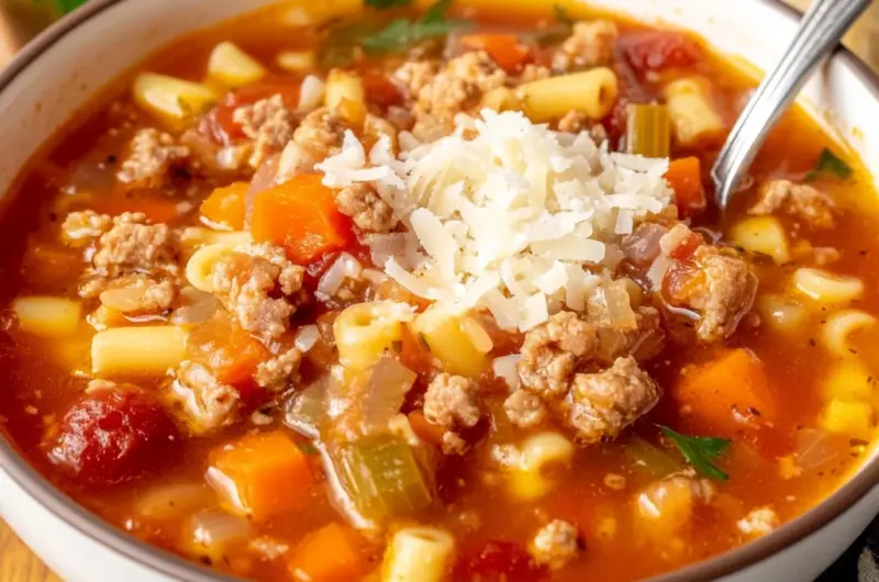 Easy Pasta Fagioli with Sausage