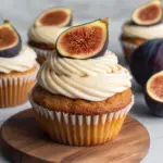 Fig Cupcakes with Honey Cream Cheese Frosting